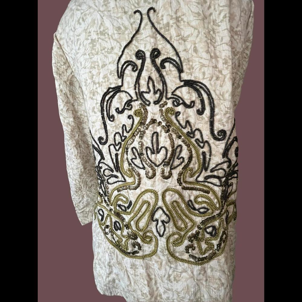 Vintage Coldwater Creek Embellished light weight jacket​​